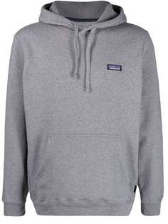 Patagonia logo-patch long-sleeved hoodie