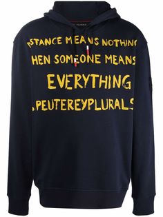 Peuterey slogan print hoodie