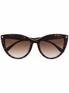 TOM FORD Eyewear солнцезащитные очки Isabella 02 в оправе кошачий глаз