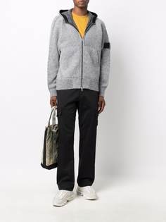 Stone Island Shadow Project джемпер на молнии с капюшоном и логотипом