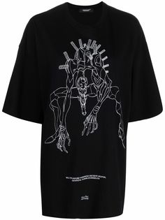 UNDERCOVER футболка с принтом из коллаборации с Evangelion