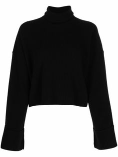 THE ANDAMANE укороченный джемпер оверсайз с высоким воротником