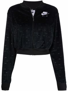 Nike укороченная куртка с вышитым логотипом
