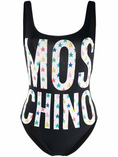 Moschino купальник с логотипом