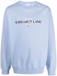 Helmut Lang толстовка с вышитым логотипом