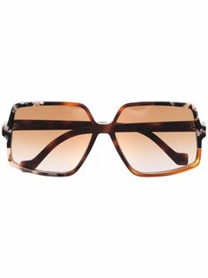 LOEWE солнцезащитные очки в массивной оправе