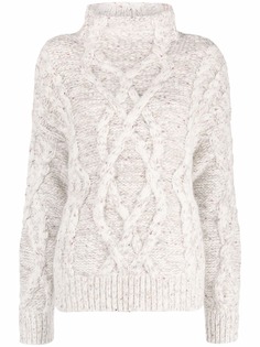 Ermanno Scervino джемпер фактурной вязки с высоким воротником