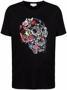 Alexander McQueen футболка с принтом Skull