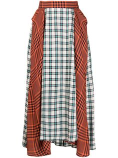 PAUL SMITH юбка с клетчатыми вставками