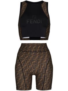 Fendi Zucca two-piece activewear set