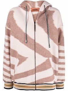 Missoni graphic-knit relaxed-fit hoodie