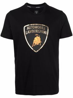 Automobili Lamborghini logo-print short-sleeved T-shirt