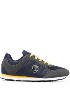 Automobili Lamborghini panelled lace-up trainers