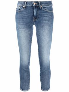 7 For All Mankind skinny cropped jeans