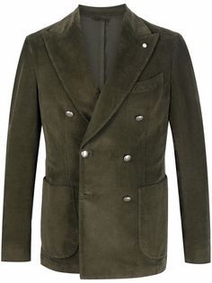 LUIGI BIANCHI MANTOVA double-breasted brushed blazer