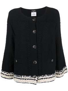 Chanel Pre-Owned кашемировый жакет с пуговицами CC