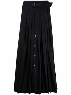 Alberta Ferretti юбка А-силуэта с плиссировкой