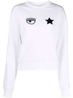 Chiara Ferragni logo-print crew neck sweatshirt