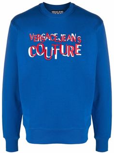 Versace Jeans Couture толстовка с вышитым логотипом