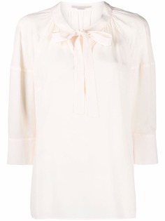 Stella McCartney шелковая блузка с бантом