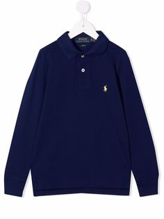 Ralph Lauren Kids рубашка поло с вышитым логотипом