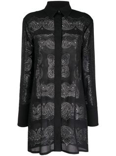 Givenchy платье-рубашка с вырезами