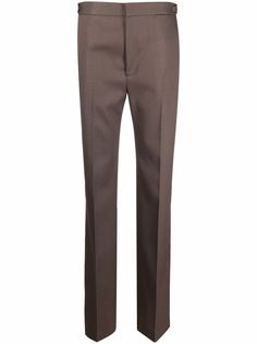 Bottega Veneta брюки с завышенной талией и складками