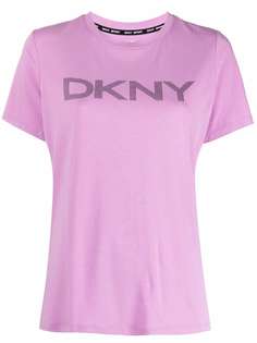 DKNY футболка с логотипом в полоску
