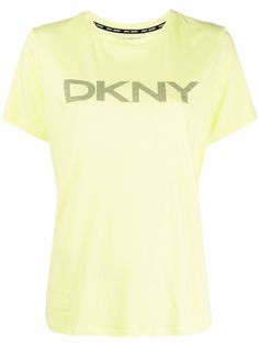 DKNY футболка с логотипом в полоску