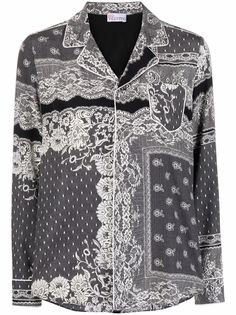 RED Valentino рубашка с кружевом