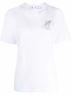 Off-White футболка с логотипом