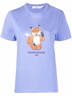 Maison Kitsuné футболка с логотипом Fox