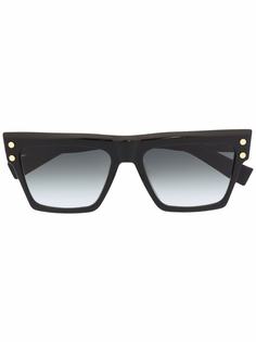 Balmain Eyewear солнцезащитные очки в квадратной оправе