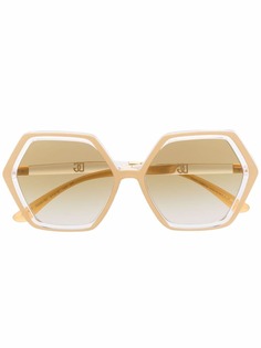 Dolce & Gabbana Eyewear солнцезащитные очки в геометричной оправе