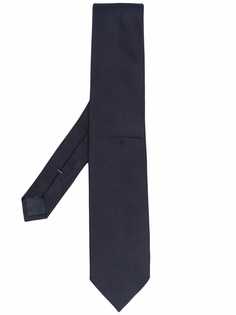 Ermenegildo Zegna шелковый галстук в рубчик