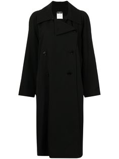 Chanel Pre-Owned двубортное пальто А-силуэта 1997-го года