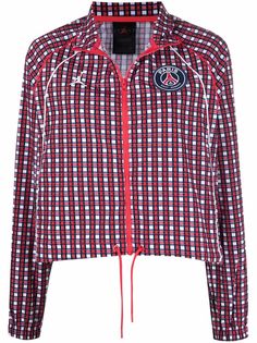Nike клетчатая куртка Jordan x Paris Saint-Germain