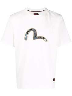 Evisu футболка с вышитым логотипом