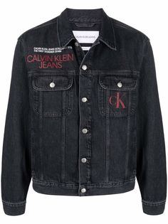 Calvin Klein Jeans джинсовая куртка с логотипом