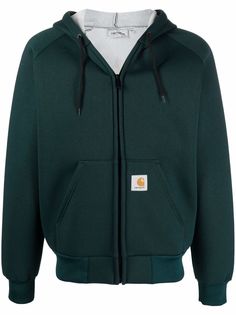 Carhartt WIP худи на молнии с нашивкой-логотипом