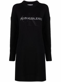 Calvin Klein Jeans платье-джемпер с монограммой