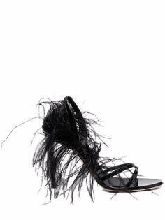 Giuseppe Zanotti босоножки с перьями