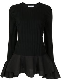 JW Anderson топ в рубчик с оборками