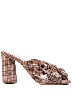 Loeffler Randall клетчатые босоножки Penny 90