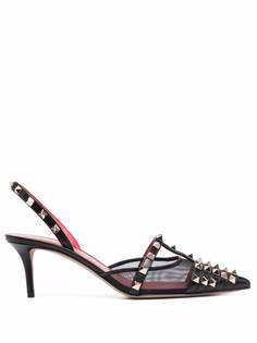 Valentino Garavani туфли Rockstud с ремешком на пятке