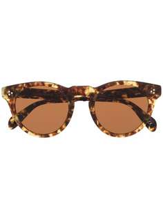 Oliver Peoples солнцезащитные очки в круглой оправе черепаховой расцветки