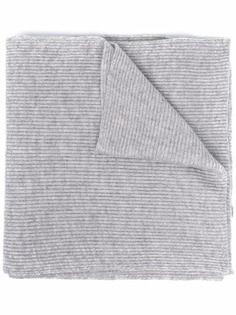 Brunello Cucinelli кашемировый шарф в рубчик