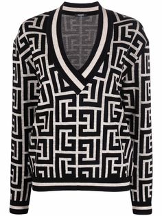Balmain джемпер с монограммой