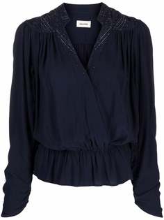 Zadig&Voltaire блузка Tori с длинными рукавами
