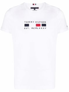 Tommy Hilfiger футболка с вышитым логотипом